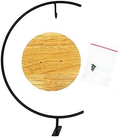 YY YEARCHY 11-inch Ornament Display Stand with Wooden Base Metal Hook Tabletop Holder for Hanging Glass Globe Ball Gifts - Image 5