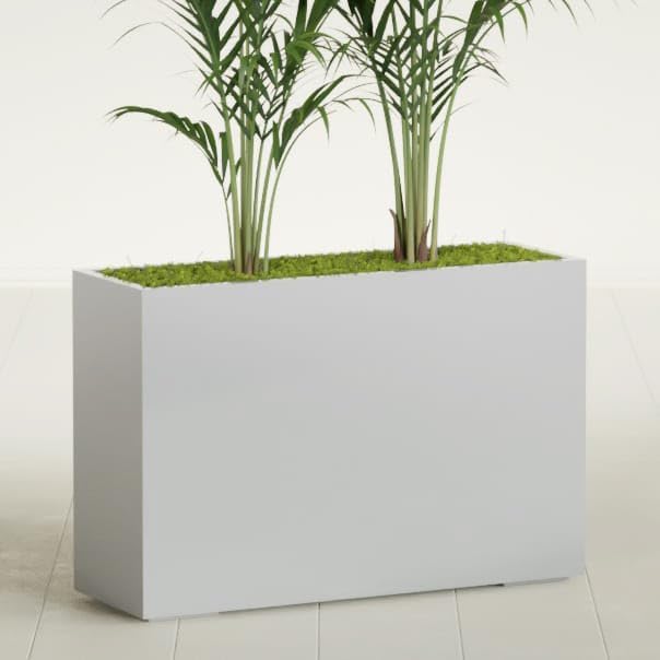 Greenline Alice Tall Rectangular Fiberglass Planter, Outdoor Planter Box - Image 2