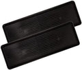 Gardeners Supply Company Large Boot Tray 2 Pack | Multi-Purpose All Weather Waterproof Indoor and Outdoor Shoes Mat Made with 100% Recycled Plastic | 46.5" L x 15.5" W and 2" Deep - Black by GardenersSupplyCompany