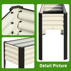 SnugNiture Raised Garden Bed with Legs, 48×18×32in, 2 Pack, White - Image 5
