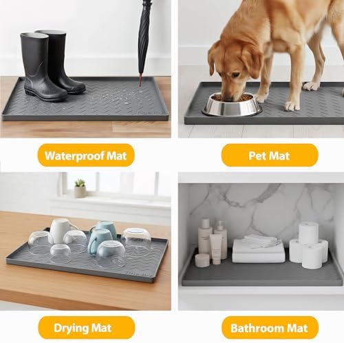 TigeJoy Under Sink Mats for Kitchen Waterproof 31" x 22", Cabinet Liner - Image 7