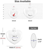 WGV Glass Hanging Plant Terrarium Bulk, Width 5", Height 5", Heart Valentine DIY Succulent Air Planter Clear Tea Light Votive Candle Holder for Event Home Garden Outdoor Decor, 6 Pieces - Image 2