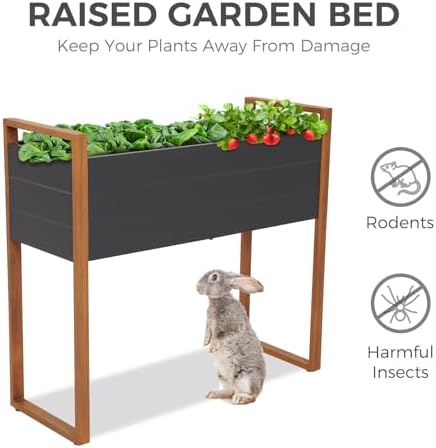 Grand patio Outdoor Planter Boxes Combo, Metal Raised Garden Beds with Legs, Rectangular Elevated Garden Planter Boxes for Herb Vegetables Flowers Fruits - Image 5