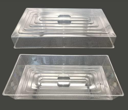 RooTrimmer 10 Pcs Humidity Dome, Plastic Clear Seed Starter Dome 1020 Tray Covers Humidifying and Insulating for Greenhouse Germination and Garden Growing (21.5"×11.5", 3.15" Height, 10-Pack) - Image 2