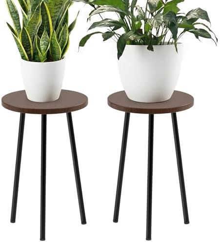 Plant Stand Indoor 2 Pack: 20'' Indoor Plant Stand Tall - Plant Table by SAKSUNFORYOU