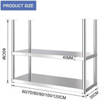 Ceiling Mount Kitchen Shelf Industrial Storage Shelves Hanging Decorative Display Rack, Floating Pot Pan Storage Shelf Metal Stand for Plant Flower, Wine Bottle Holder (Size : 70x35x80cm) - Image 2