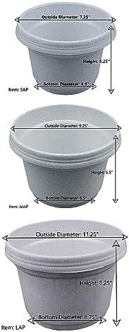 Flower Pot and Saucer, 12 Inch Terra Cotta, Case of 5 - Image 6