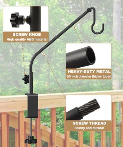 20 Inch Extended Reach Deck Hook Hanger for Railing, 2 Pack - Image 4