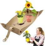 2 PCS Plant Repotting Pad Waterproof Flower Transplanting Pot Foldable Garden Working Mat Balcony Succulents Planting for Plants Transplanting(Black) - Image 3