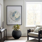 Kante Accent Round Sphere Black Concrete Planter 19.3" Dia, Outdoor - Image 3