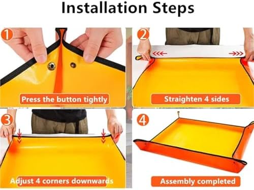 Repotting Mat Plant Regeneration Mat Waterproof Flower Pots Transplanting Pad Potting Soil Control Easy Clean Potting Mat Gardening Tray(Orange-75x100cm) - Image 7