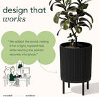 Veradek Demi Series Raised Planter - Round Planter with Stand - Image 5