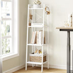 Hzuaneri Ladder Shelf, Bookshelf, Freestanding Corner Storage Shelf by Hzuaneri