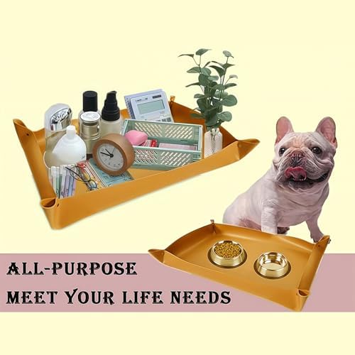 NICENEEDED Plant Repotting Mat, Waterproof Leather Plant Transplanting Mats, Indoor Succulent Potting Mat for Change Soil and Watering, Portable Gardening Mats for Transplant (30" X 18") - Image 6