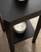 Kate and Laurel Talcott Modern Square Wood Drink Table, 12 x 12 x 28, Black, Transitional Decorative Two-Tier Pedestal Table for Use as Plant Stand Indoors or Living Room Decor Accent - Image 6