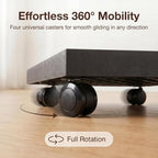 15.3 Inch Square Rolling Plant Caddy Saucer with Wheels, Heavy Duty Wheeled Planter Stand for Potted Plant, Coaster Roller Base Tray with Casters, Flower Pot Dolly Holder for Indoor Outdoor - Image 3