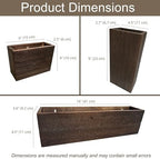 LaLaGreen Wood Planter Box for Plants (6 Pack) Wall Planters for Indoor - Image 3
