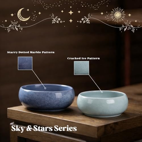 laringExtra1 Lotus Bowl Planter 2 Pack, 7.5in & 6.5in, Shallow Vase - Image 4