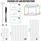 Mini Greenhouse Indoor with Waterproof PE Bottom Mat, 27.5x19.6x27.1in Tabletop Greenhouse for Seed Starting, Portable Small Greenhouse for Outdoors, Multi-Window Design & 4 304 Stainless Steel Labels - Image 4