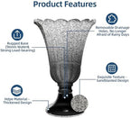 24" Tall Urn Planters for Outdoor Plants, Urns and Pedestal, Gray - Image 4