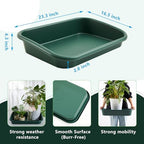 Vesici 1 Pcs Garden Tidy Trays Potting Tray for Seeding Growing, Green - Image 3