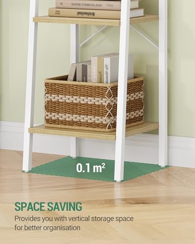 Hzuaneri Ladder Shelf, Bookshelf, Freestanding Corner Storage Shelf - Image 5