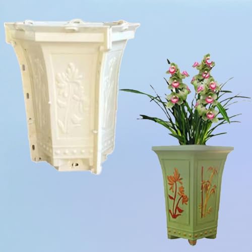 Hexagonal Cement Flower Pot Molds, Concrete Planter Moulds for DIY Garden Lover (33CM) by DIYUNIMOULD