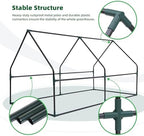 Ohuhu Portable Mini Greenhouse, 71"x36"x36" Greenhouses for Outdoors with Dual Large Zipper Doors & Ground Stakes, Waterproof & UV Protected Plastic Green House for Outside Garden Patio Backyard - Image 4