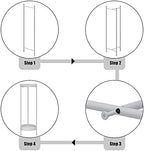 Plant Stand,2 Tier Metal Flower Plants Holder with 2 Removable Display for Indoor or Outdoor,Pot Plant Planter Display(30 X 10in,White) - Image 7