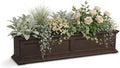 Mayne Fairview 48in Self-Watering Rectangular Window Box Planter, Espresso by Mayne