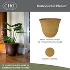 13" Honeysuckle Planter in Bamboo - Image 2