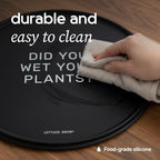 Lettuce Grow 23in Silicone Plant Mat | Water-Resistant Floor Protector - Image 6