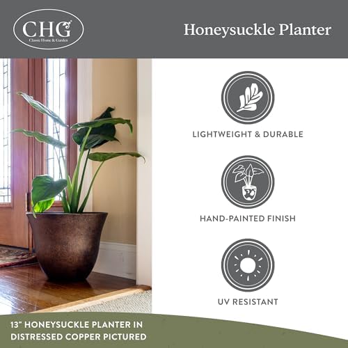 15" Honeysuckle Planter in Bamboo - Image 4