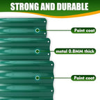 TBMLC 17" Tall,40" Diameter Elevated Round Metal Raised Garden Bed Green - Image 4