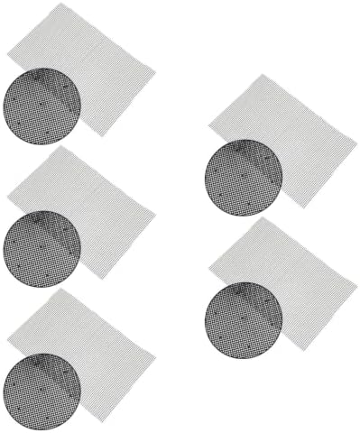 CLISPEED 50pcs Round Fiberglass Plant Pot Mesh Drainage Discs Black by Clispeed