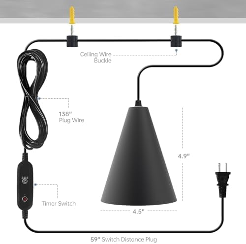 Bstrip Hanging Grow Light for Indoor Plants 25W Full Spectrum - Image 5