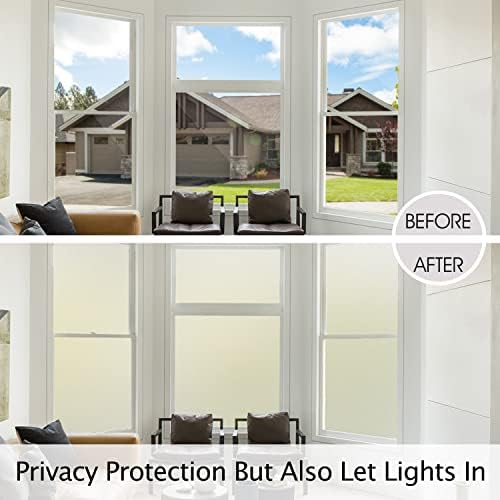 HIDBEA Frosted Glass Window Privacy Film,Static Cling 35.4 in x 6.5 ft - Image 3