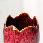 YYW Succulent Pots, 4 Pack Ceramic Planters with Drainage Hole, Garden Pots - Image 6