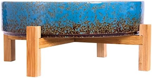 ARTKETTY Succulent Pots, 11 Inch Large Plant Pots with Drainage Stand - Image 3