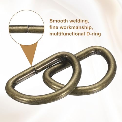 HARFINGTON D Ring Metal D-Shape Buckle Clips Multi-Purpose Buckle Strap Sewing Accessories for Collars Webbing Strap - Image 5