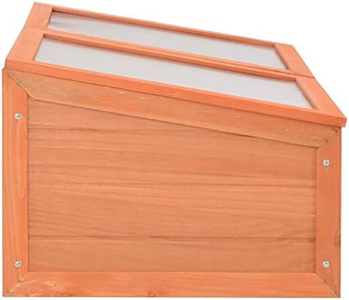 Greenhouse Wood 39.4"x19.7"x13.4",Wood Cold Frame Greenhouse,Garden Portable Mini Greenhouse Cabinet, Raised Flower Planter Shelf Protection for Outdoor Indoor Use - Image 6