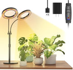 Grow Lights for Indoor Plants Full Spectrum, LED Plant Light with Metal Base, Plant Growing Lamps with Timer 3/9/12H, 3 Color Modes, 6 Brightness Levels, 23-30'' Adjustable Height by AddVitalitytoYourHomeandGarden