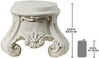 Design Toscano KY0631 Rococo Sculptural Plinth,Faux Stone Finish - Image 5