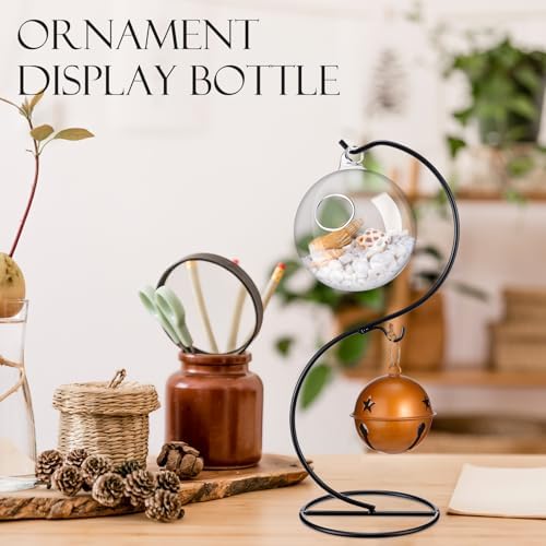 Tatuo 20 Pcs Ornament Holder Stand with Hooks for Glass Ball,Elegant - Image 5