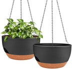 12 Inch Self Watering Hanging Planters with Removable Reservoir, 2 Pack by Lucieblessdesign