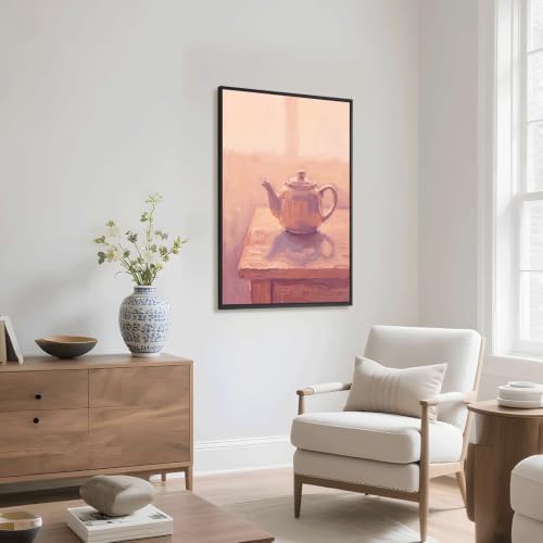 Teapot Still Life Wall Art, Black Framed Modern Impressionist Print - Image 6