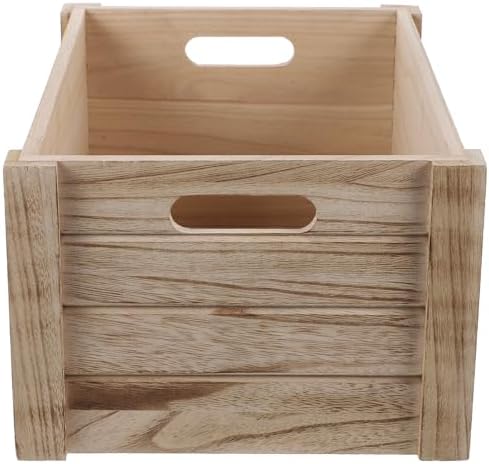 Rectangle Planter Box, Wooden Rustic Vintage Pot for Plants by TINEASUR