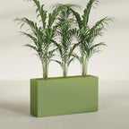 Greenline Alice Tall Rectangular Fiberglass Planter, Outdoor Planter Box - Image 4