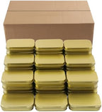 40 Pack 3.8 Inch Metal Tins with Hinged Lid, Rectangular Hinged Tins for Candles, Keys, Cosmetics, Candy, Jewelry, Craft (3.8 x 2.45 x 0.8 Inch, Golden) - Image 4