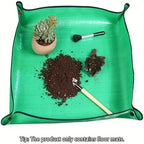 2 PCS Waterproof Plant Repotting Mat - Foldable Portable for Indoor Succulents Easy Soil Change Watering Pad for Plants Transplanting(150cm x 100cm) - Image 3